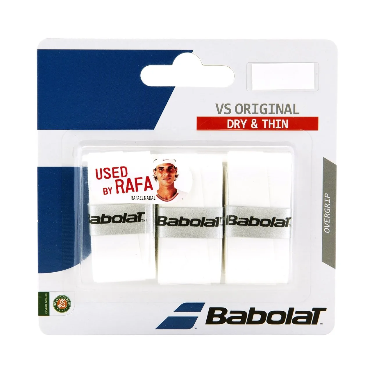 Babolat VS Original är en tunn grepplinda för padel och bland de bästa för torra händer. Ingen kladdighet, bara tunn skön känsla.
