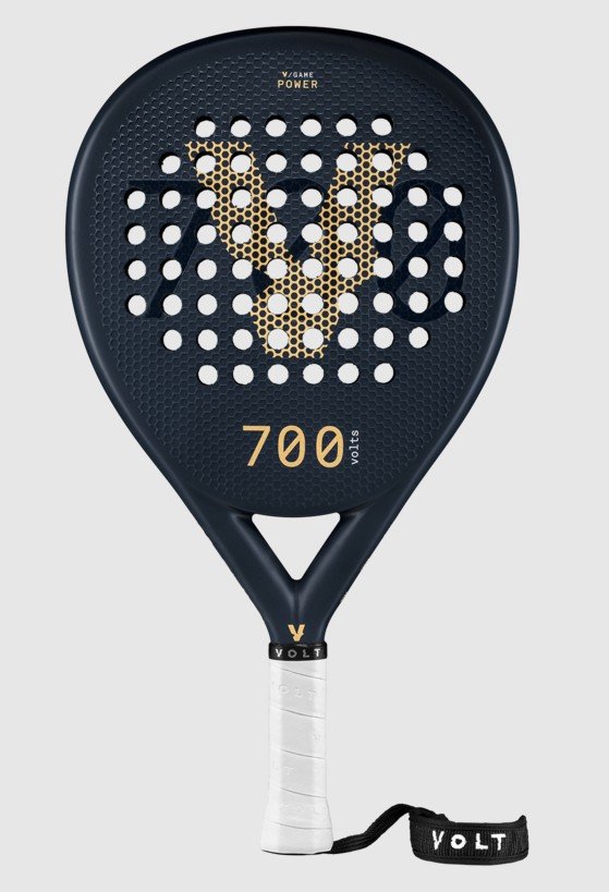 Volt 700 är ett kraftfullt padelracket av hög kvalité. Ett styvare racket som svarar utmärkt i slagen.