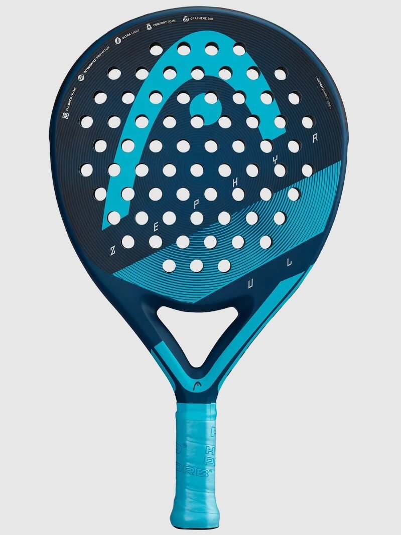 HEAD Graphene 360 Zephyr UL 2021 är ett padelracket med en låg vikt på 340 gram, vilket gör den väldigt lätthanterad och smidig i handen. Passar perfekt för juniorer eller spelare som behöver ett lättare padelracket pga skada.