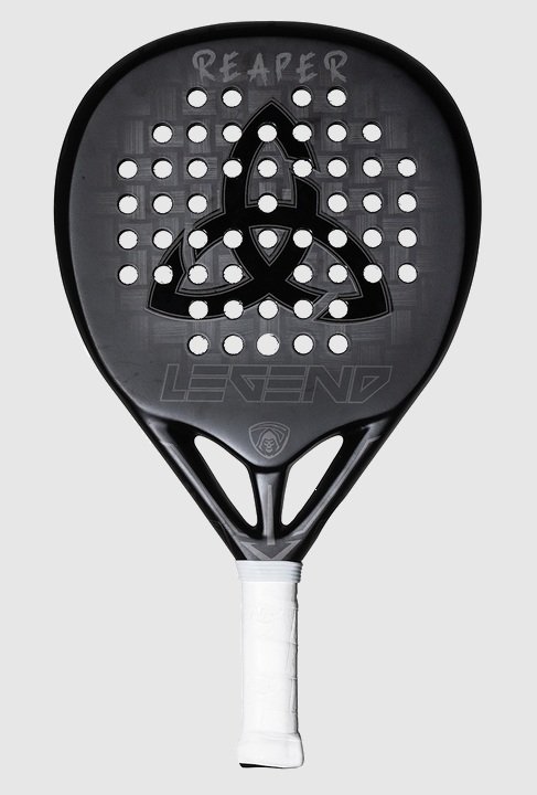 Legend Reaper är en påkostad toppmodell från med en hybridform. Racket kombinerar en mjuk kärna med en hård träffyta vilket ger en utmärkt mix mellan fart och kontroll i slagen.