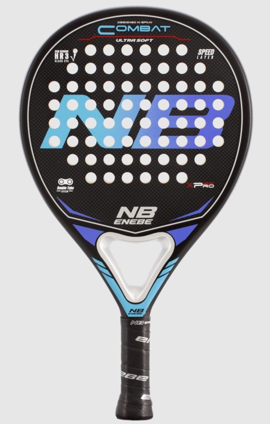 Enebe Combat Ultrasoft 2021 är ett racket för nybörjare, lättspelat och runt med bra kontroll i slagen. Skonsamt mot padelarmbåge.