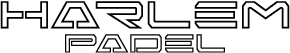 Harlem Padel logo. Det är ett spanskt märke inom padel som tillverkar padelrackets av hög kvalité till rimliga priser. Innovativa och snygga rackets.