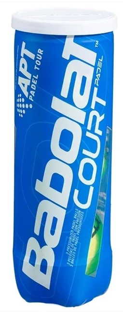 Babolat Padel Court Ball är en populär padelboll och används även på APT Padel Tour. Den har en medelhastighet och passar utmärkt för motionärer. En av de bästa padelbollarna 2022 enligt oss på MerPadel.