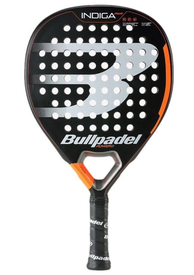 Bullpadel Indiga Power 2022 test, review, recension. Detta är en offensiv modell för nybörjare. Prisvärd och enkel i uppbyggnaden.