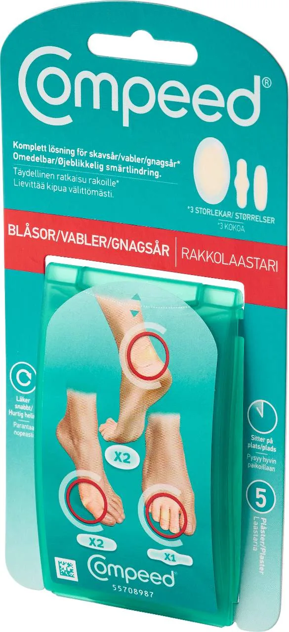 Compeed Skavsårsplåster är en av sakerna vi tycker man ska packa ner i sportväskan.