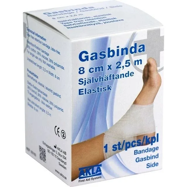 Gasbinda är bra att ha i padelväskan och kan hjälpa vid skada och stukningar.