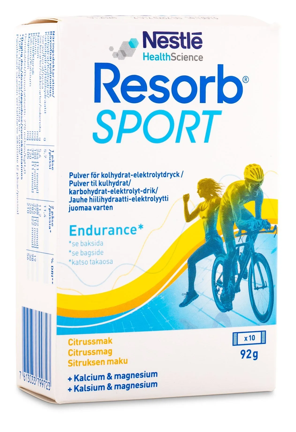 Resorb Vätskeersättning återställer vätskebalansen efter tuffa padelmatcher.