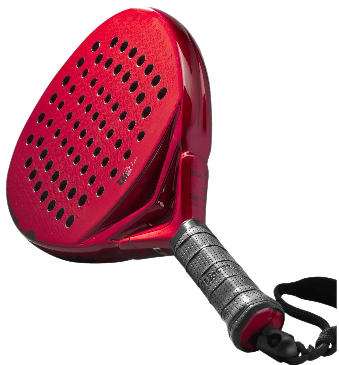Wilson Bela Team V2 2023 underifrån. Denna mjuka modell passar nyare spelare som söker en offensiv modell.