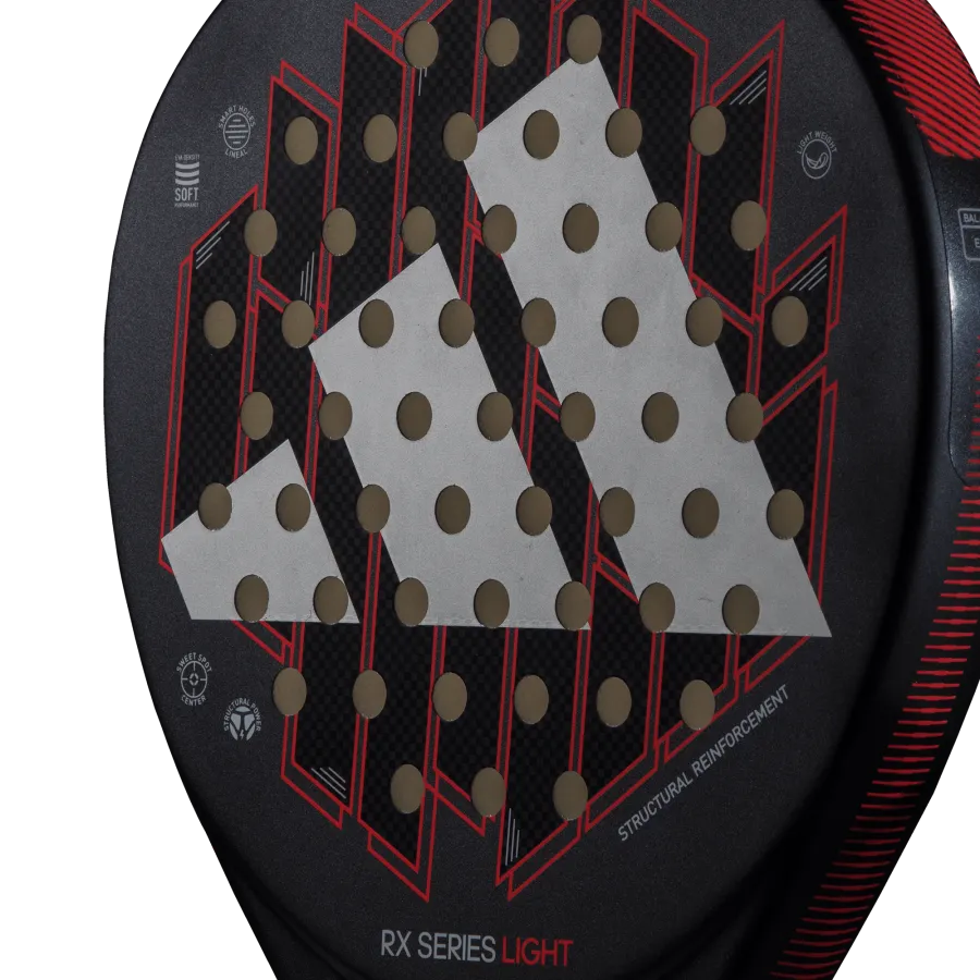 Adidas RX Series Light 2024 närbild på slagytan som är utan struktur.