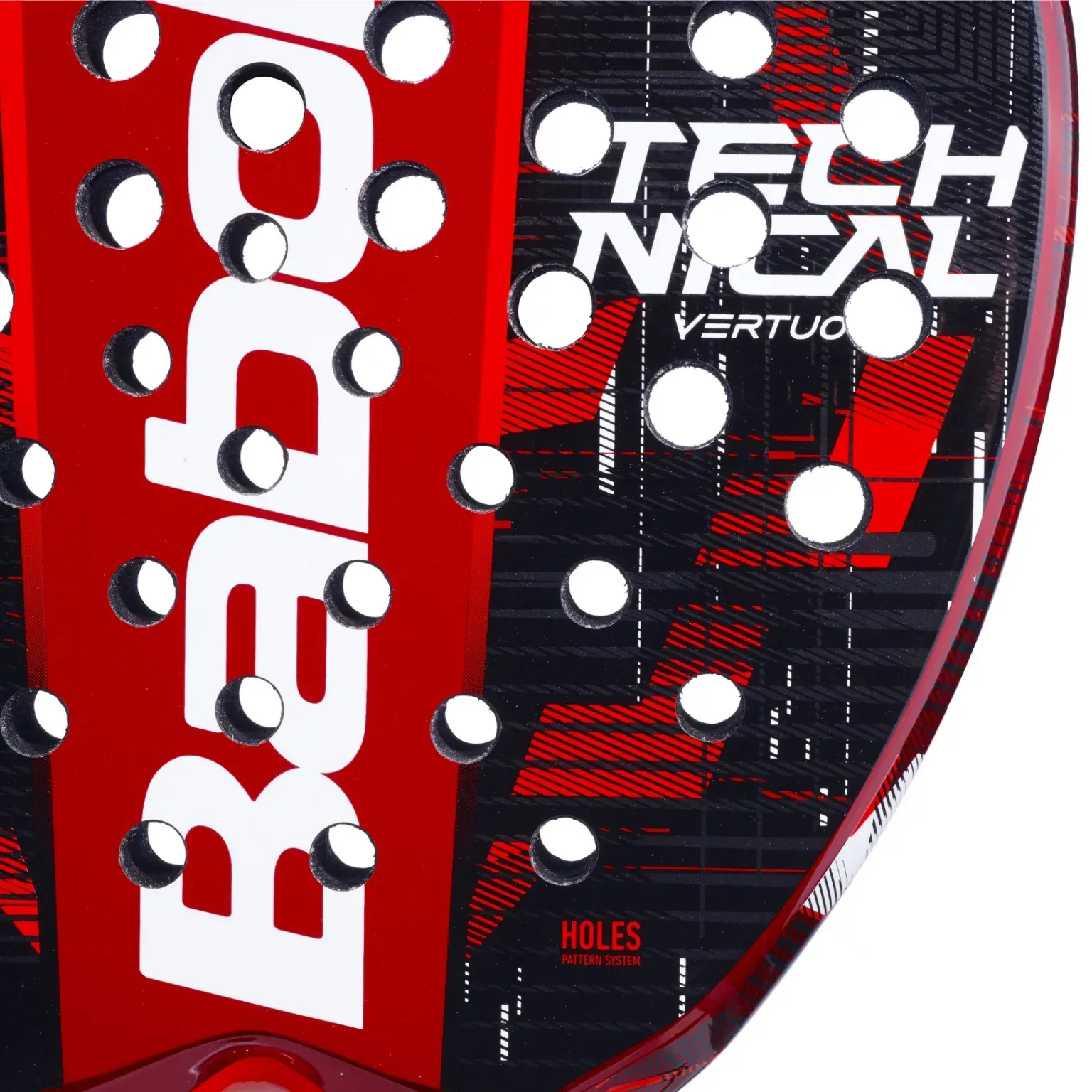 Babolat Technical Vertuo Juan Lebron 2024 närbild på träffytan.