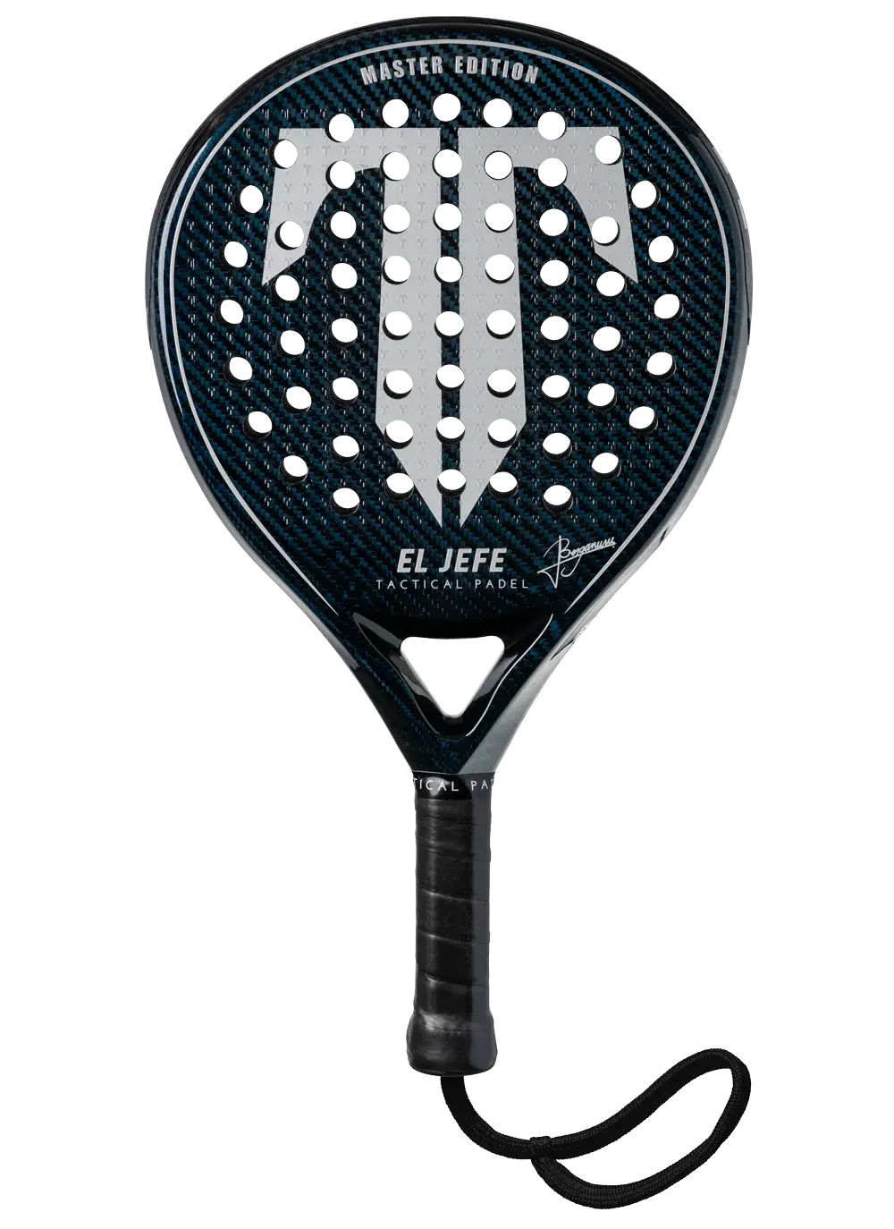 Tactical Padel El Jefe är brasilianaren Lucas Bergaminis racket.