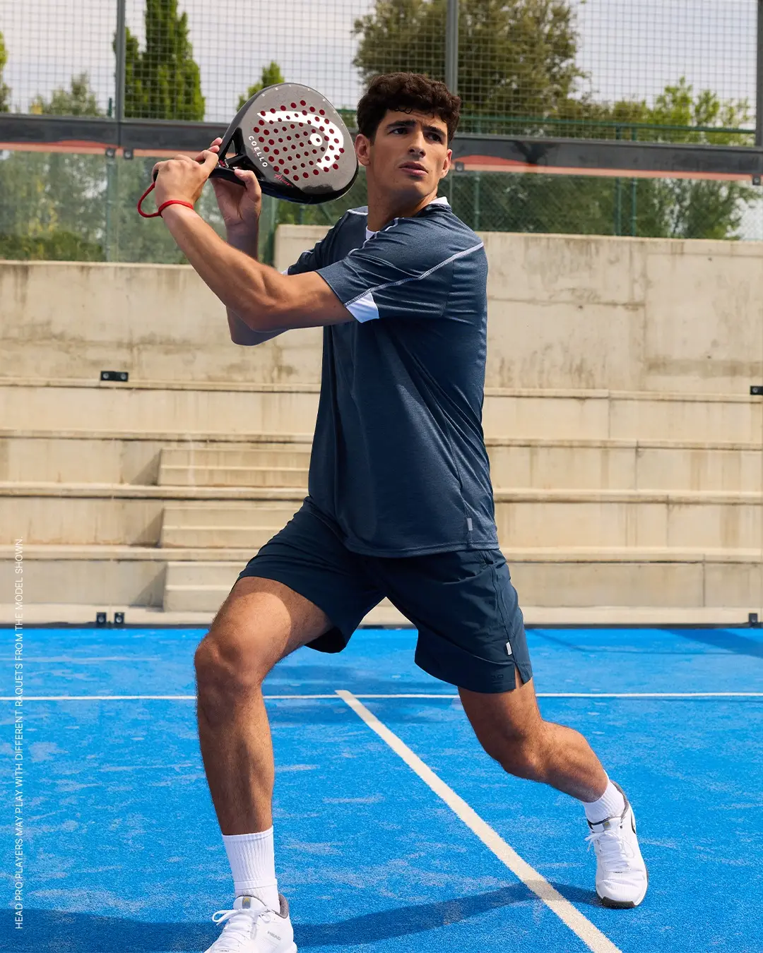 Arturo Coello och hans padelracket som han spelar med under 2026.