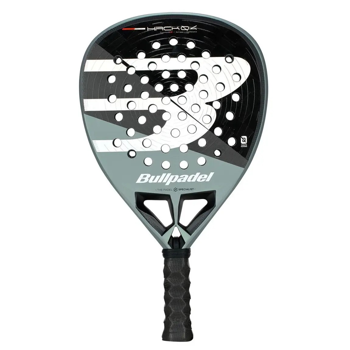 Bullpadel Hack 04 2026 är den karismatiske padelstjärnan Paquitos racket 2026.