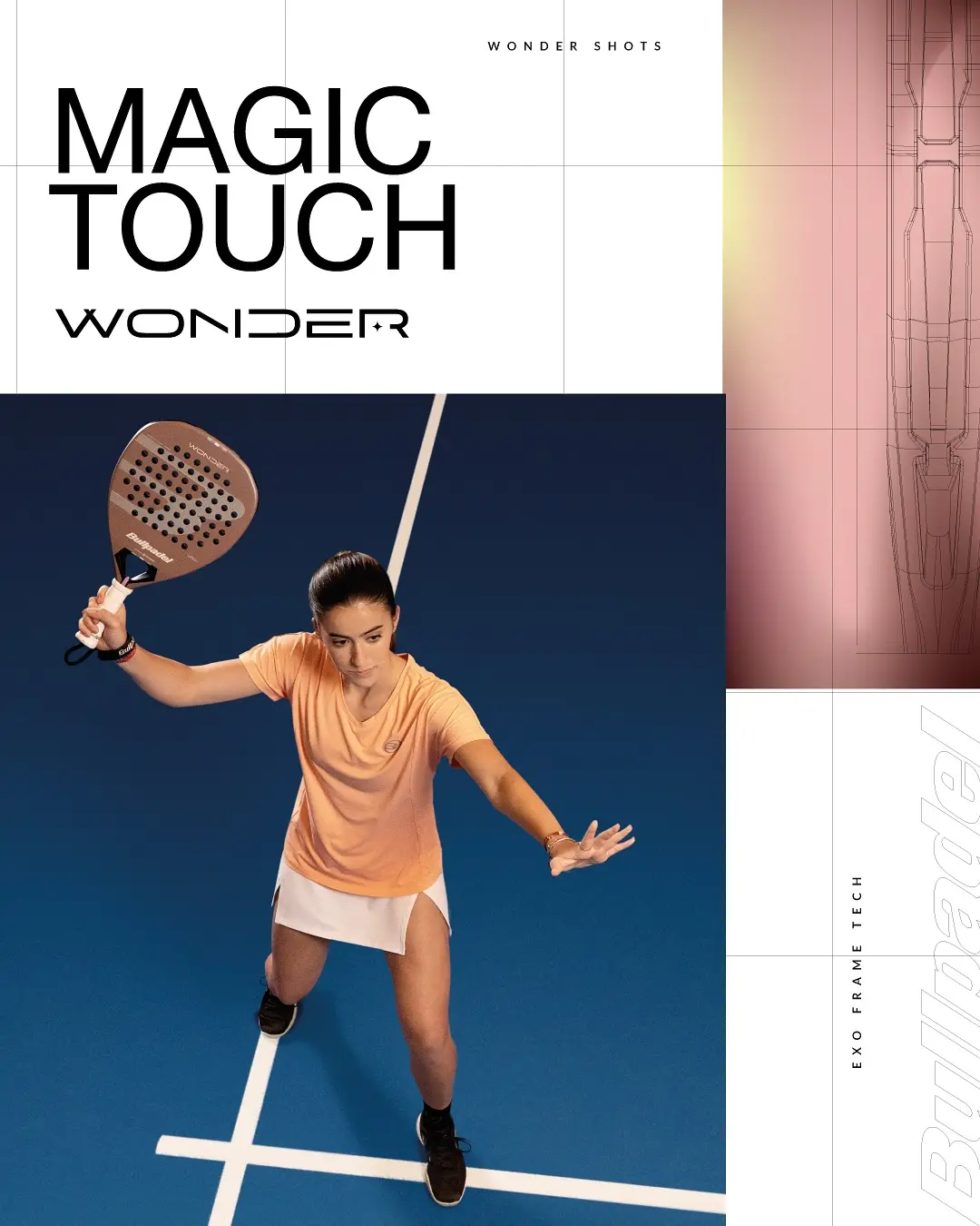 Claudia Fernandez racket 2026 kommer från Bullpadel och heter Wonder. En fartfylld modell med låg vikt.
