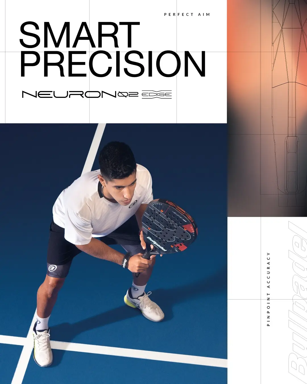 Fede Chingottos racket 2026 är Bullpadel Neuron 02 Edge.