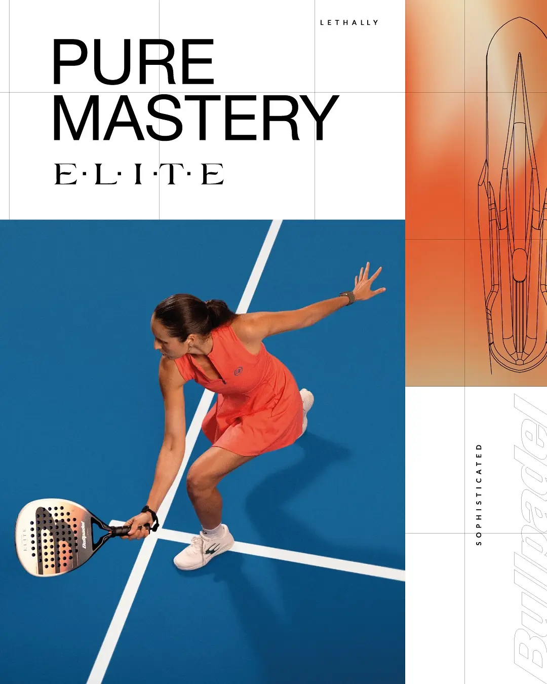 Gemma Triay med sitt racket för 2026 som även i år är Bullpadel Elite W.