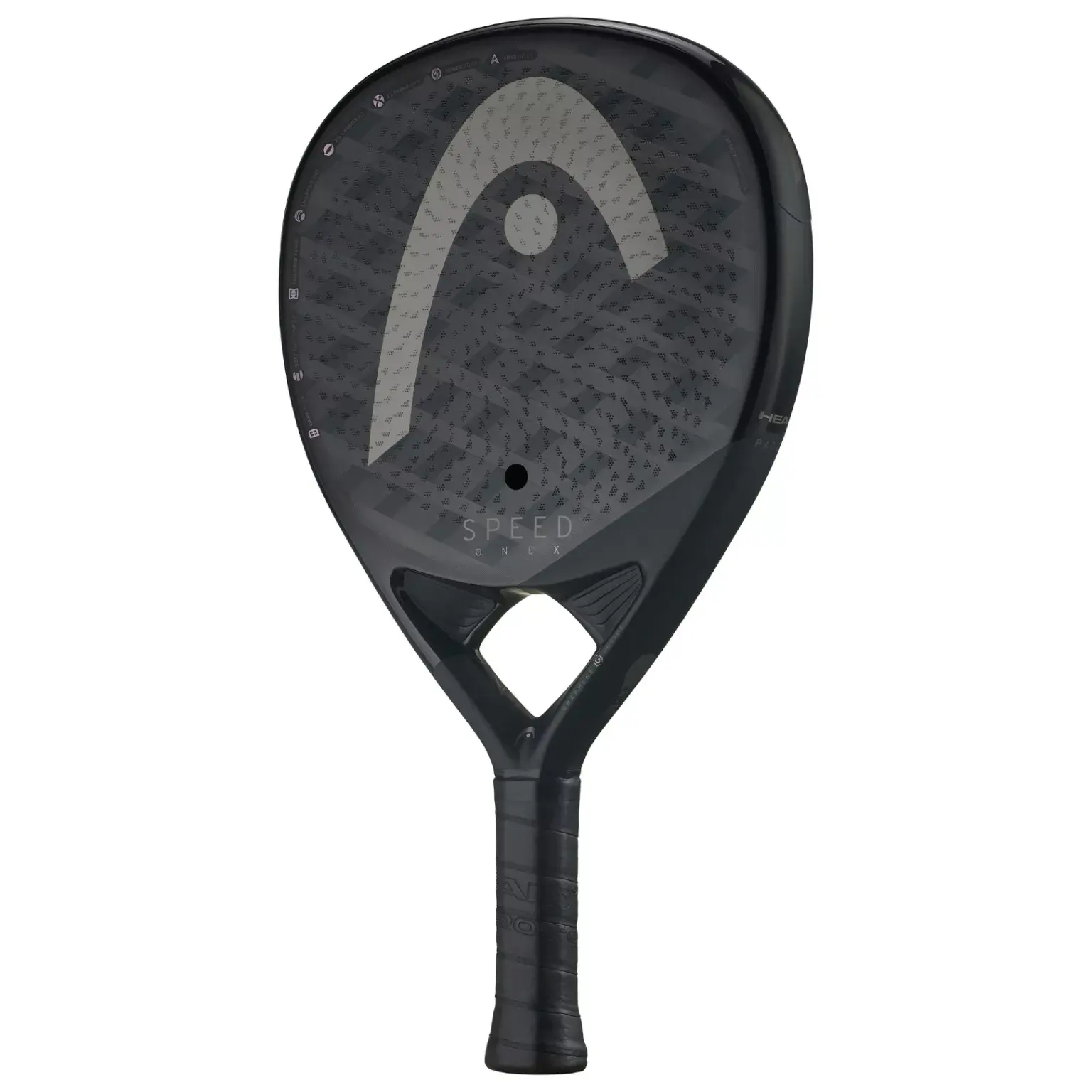 Head Speed One X 2025 padelracket för herrar är en offensiv och unik modell med endast ett borrhål.