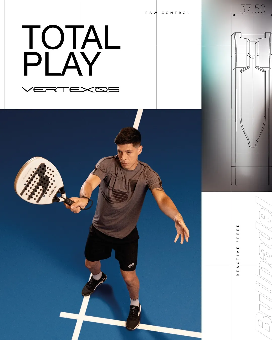 Juan Tello racket 2026 är en modell som heter Bullpadel Vertex 05. Ett racket som erbjuder massor med fart i alla lägen.