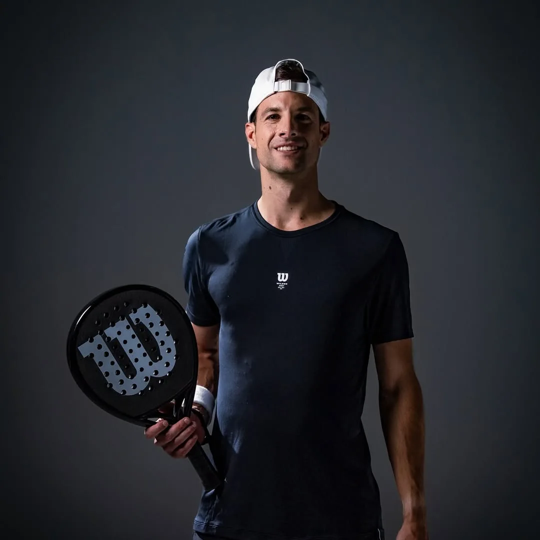 Momo Gonzalez med sitt racket 2025 som är ett Wilson-racket.
