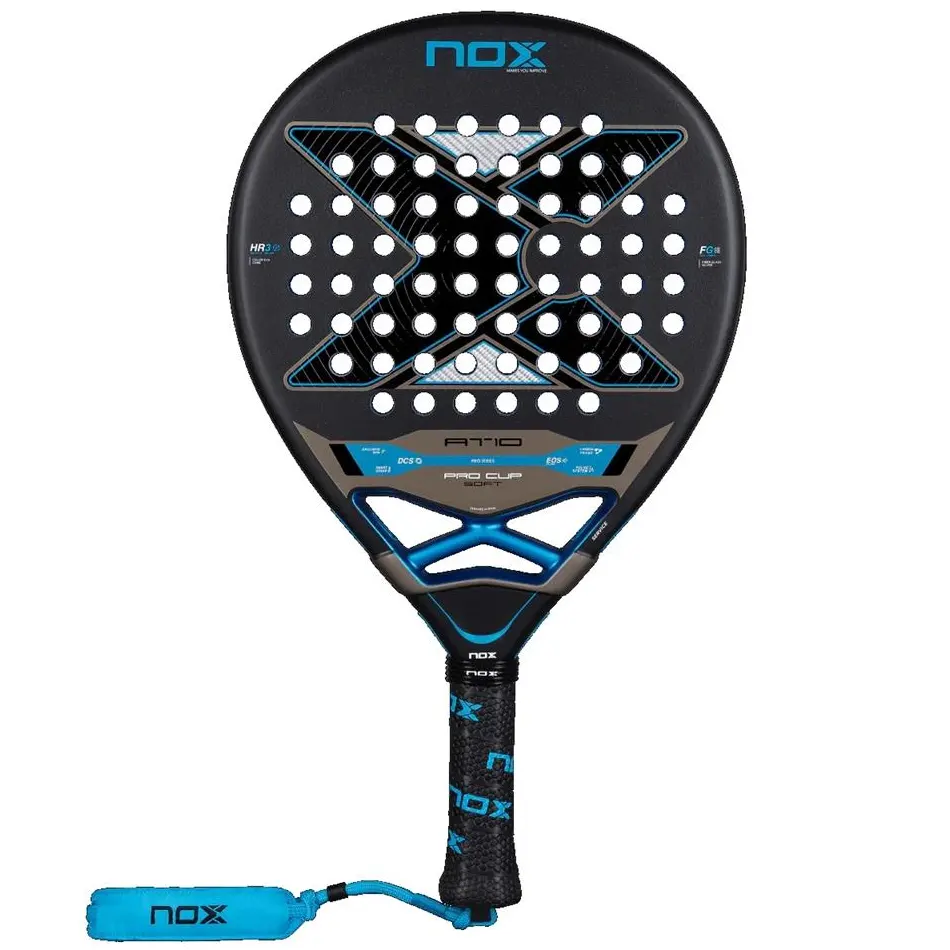 Nox AT10 Pro Cup Soft är ett riktigt bra padelracket om man har problem med padelarmbåge.