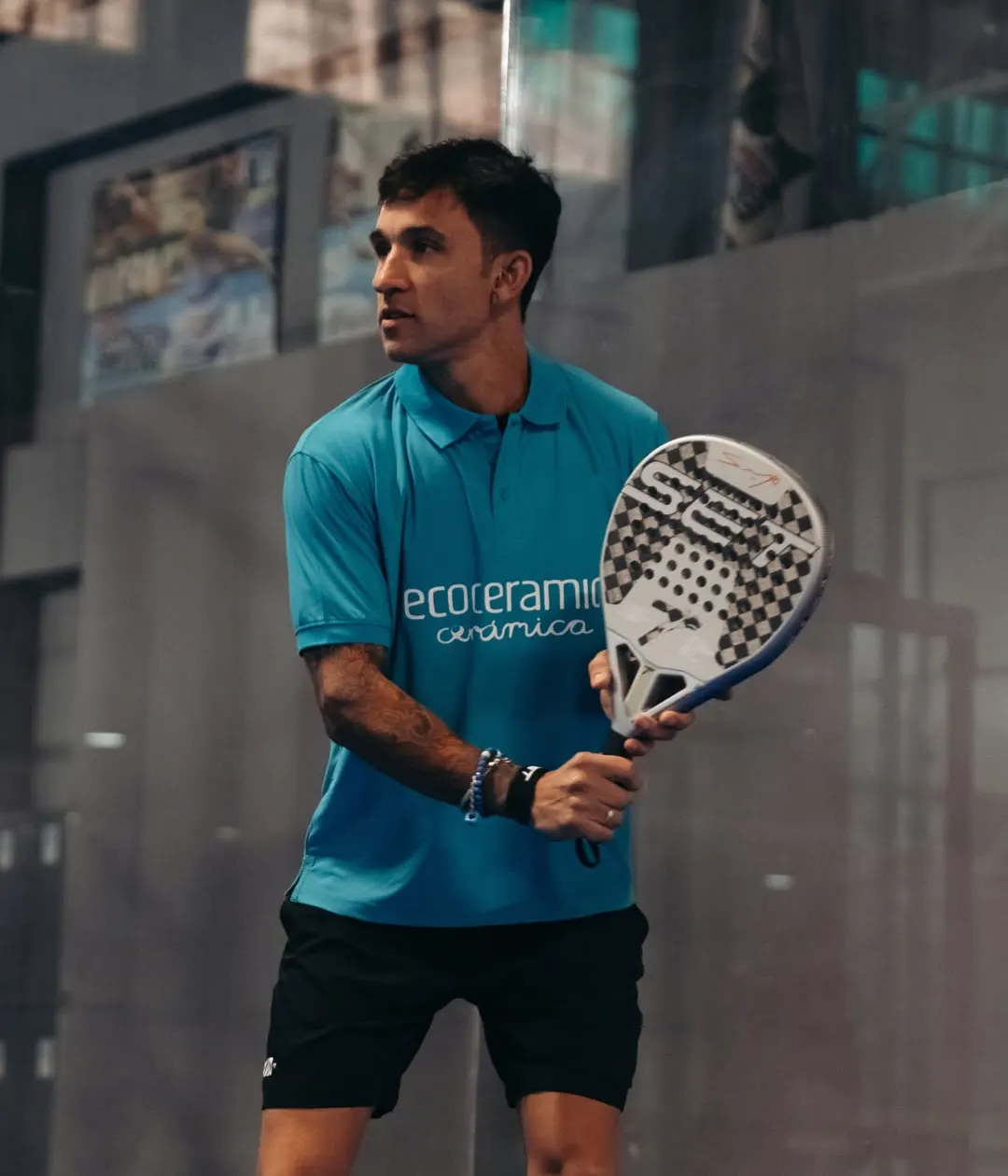 Set Sport Platinum är proffset Sanyos racket 2026. En ny modell som han själv varit med och tagit fram.