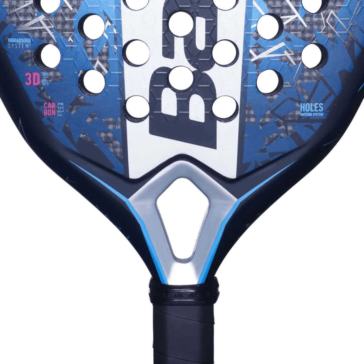 Babolat Air Veron 2.5 närbild på rackethalsen.