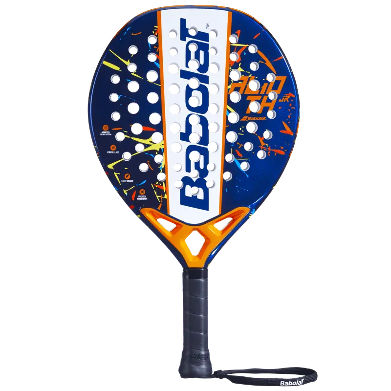 Babolat Alioth Junior är bästa junior padelracket med kontroll. Denna runda modell gör det enklare att lära sig placeringar och precision.