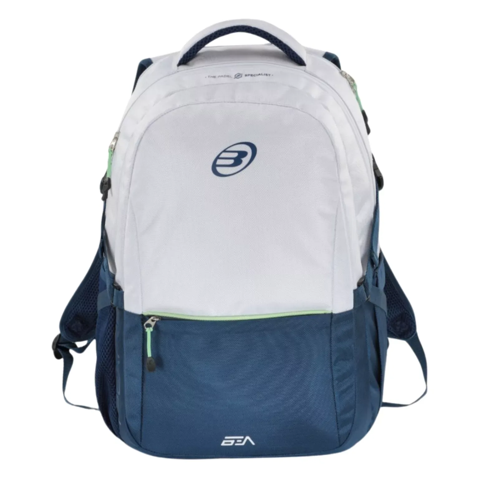 Bullpadel Backpack Pearl White är en snygg och färgglad ryggsäck för padel.