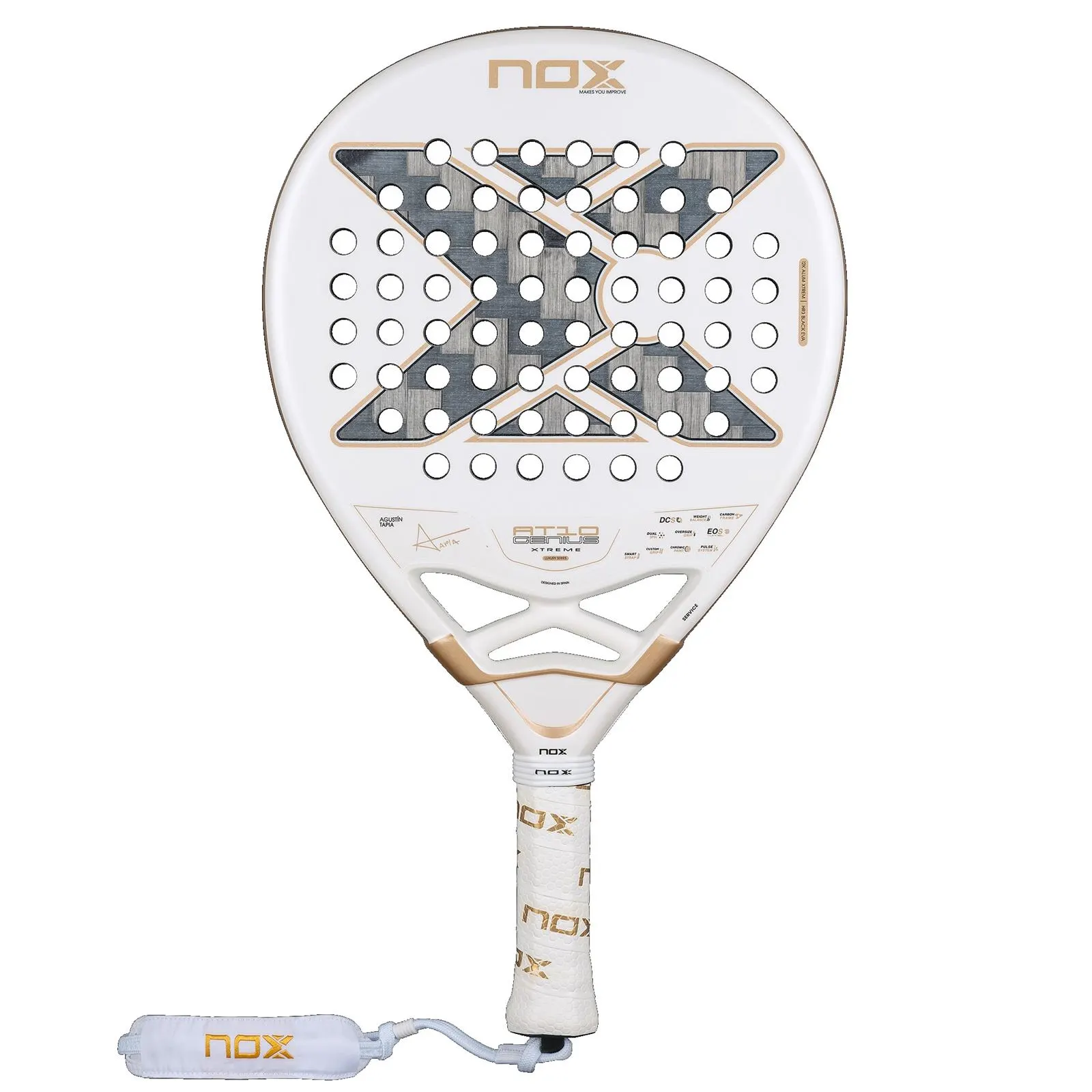 Nox AT10 Luxury Genius 12K Alum Xtreme LITE 2026 är en påkostad modell och ett utmanande padelracket för medelspelare. Perfekt för att lyfta sitt spel och utvecklas vidare.