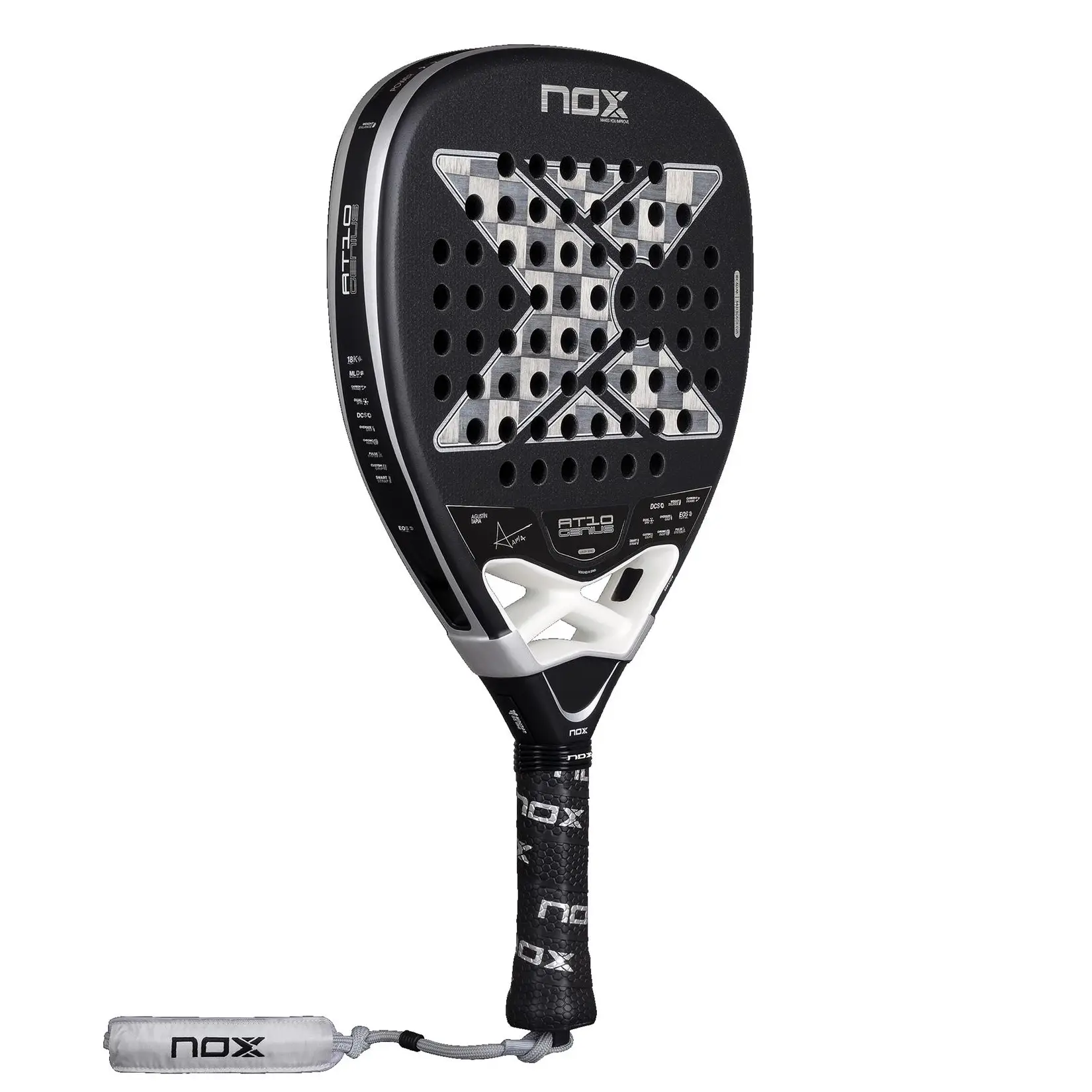 Nox AT10 Luxury Genius Attack 18K Alum 2026 är ett fartfyllt racket och offensivt padelracket.