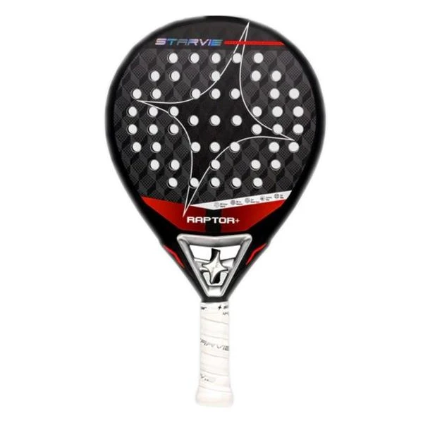 StarVie Raptor+ 2026 är ett väldigt bra padelracket med ruggad yta som går att slå giftiga bandejas och viboras med.