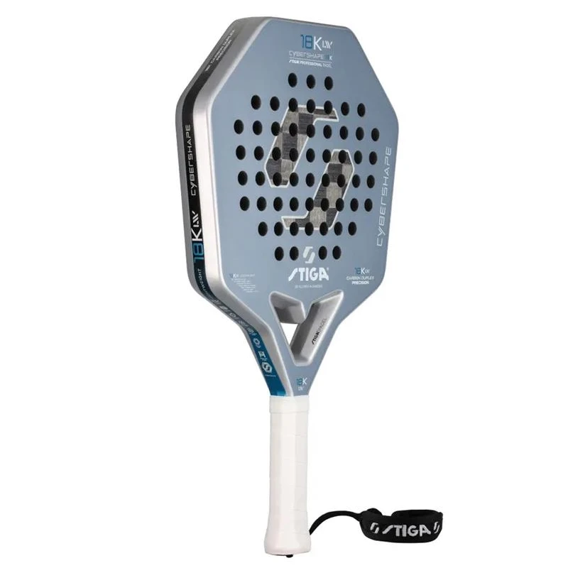Stiga Cybershape V2 18K LW 2026 är ett av våra bästa tips på padelracket vid padelarmbåge.