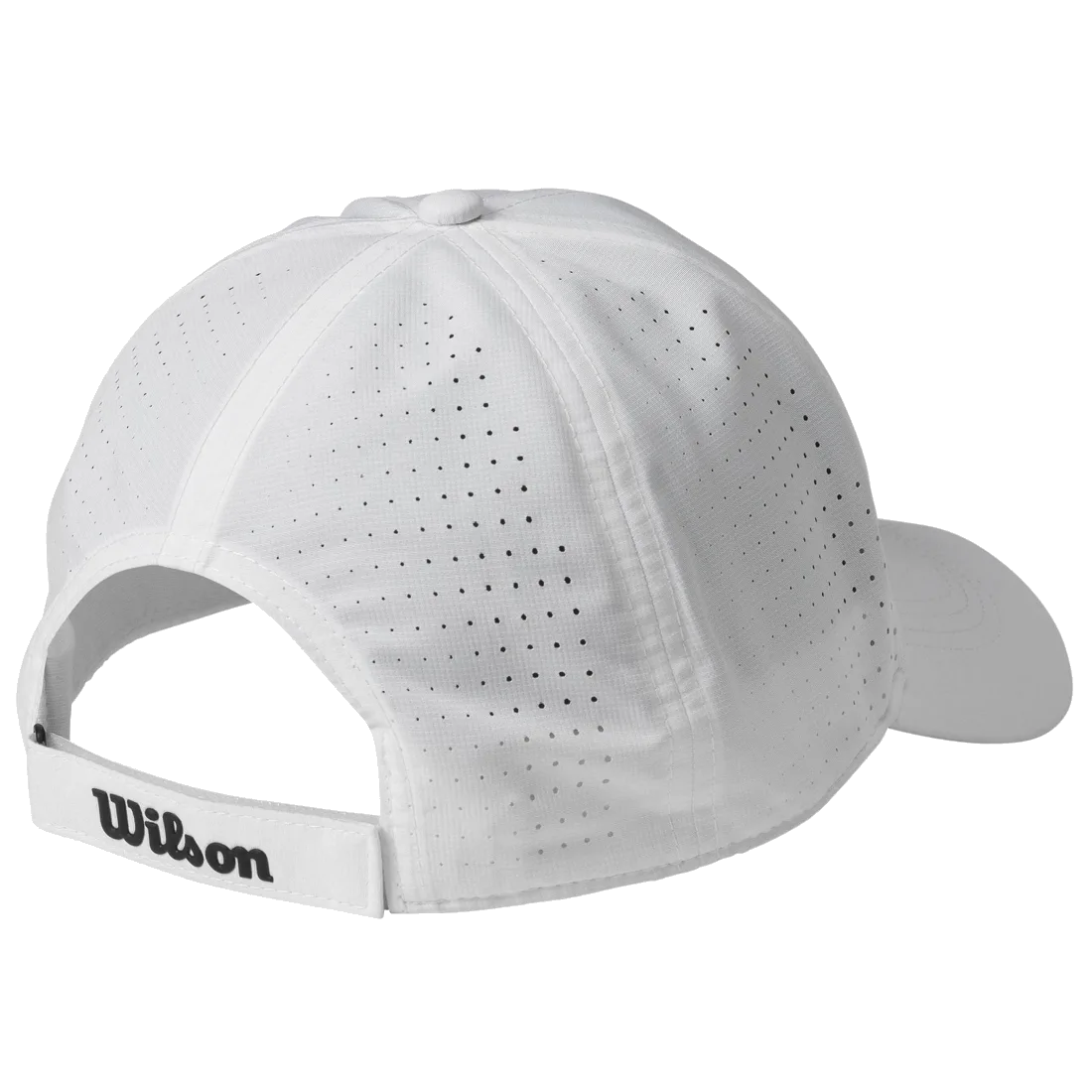 Wilson Bela Cap ll sedd bakifrån. Här ser man spännet som man kan justera storleken med.